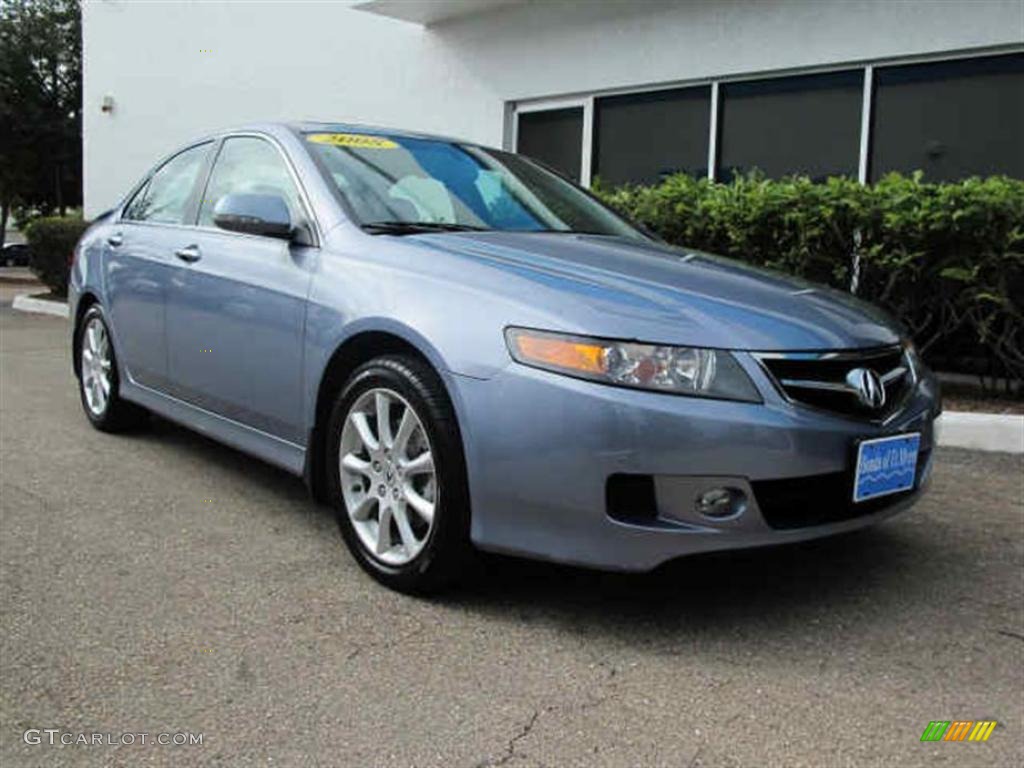 2008 TSX Sedan - Glacier Blue Metallic / Quartz Gray photo #1