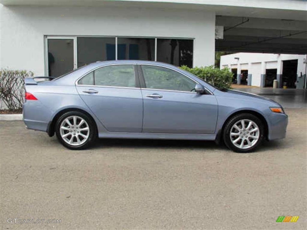 2008 TSX Sedan - Glacier Blue Metallic / Quartz Gray photo #2