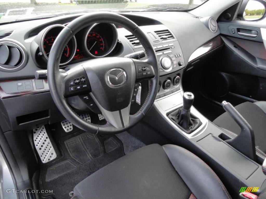 Black/Red Interior 2010 Mazda MAZDA3 MAZDASPEED3 Sport 5 Door Photo #41196458