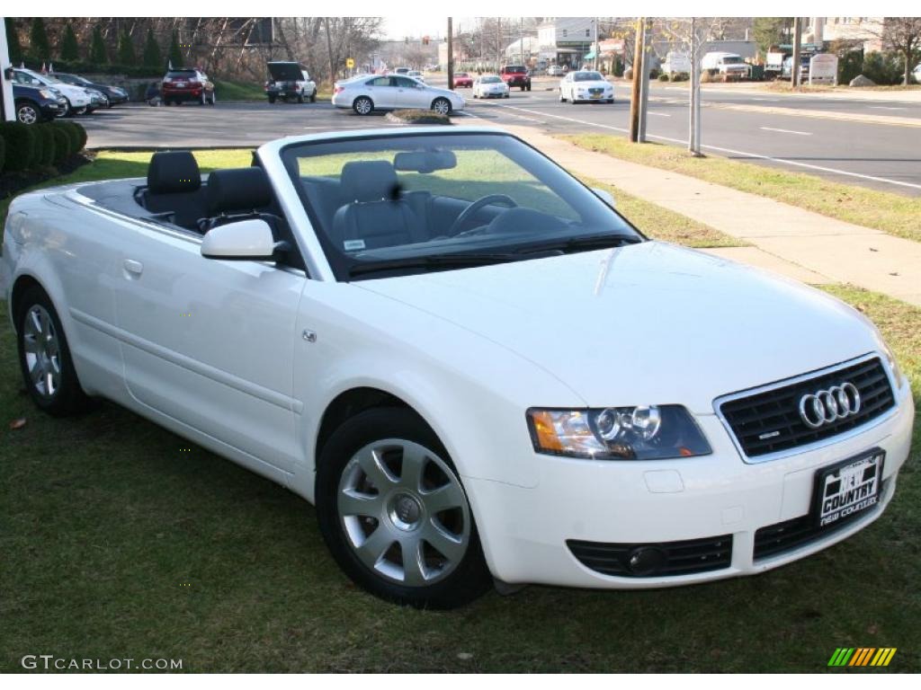 2005 A4 3.0 quattro Cabriolet - Arctic White / Ebony photo #3