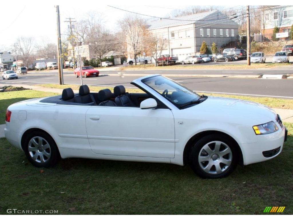 2005 A4 3.0 quattro Cabriolet - Arctic White / Ebony photo #4