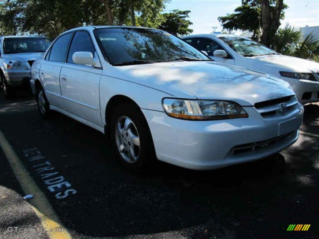 1998 Accord EX Sedan - Taffeta White / Ivory photo #1