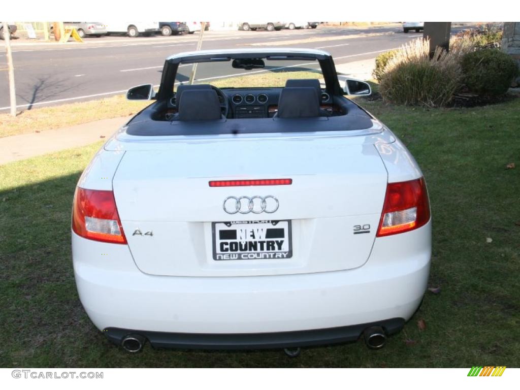 2005 A4 3.0 quattro Cabriolet - Arctic White / Ebony photo #6