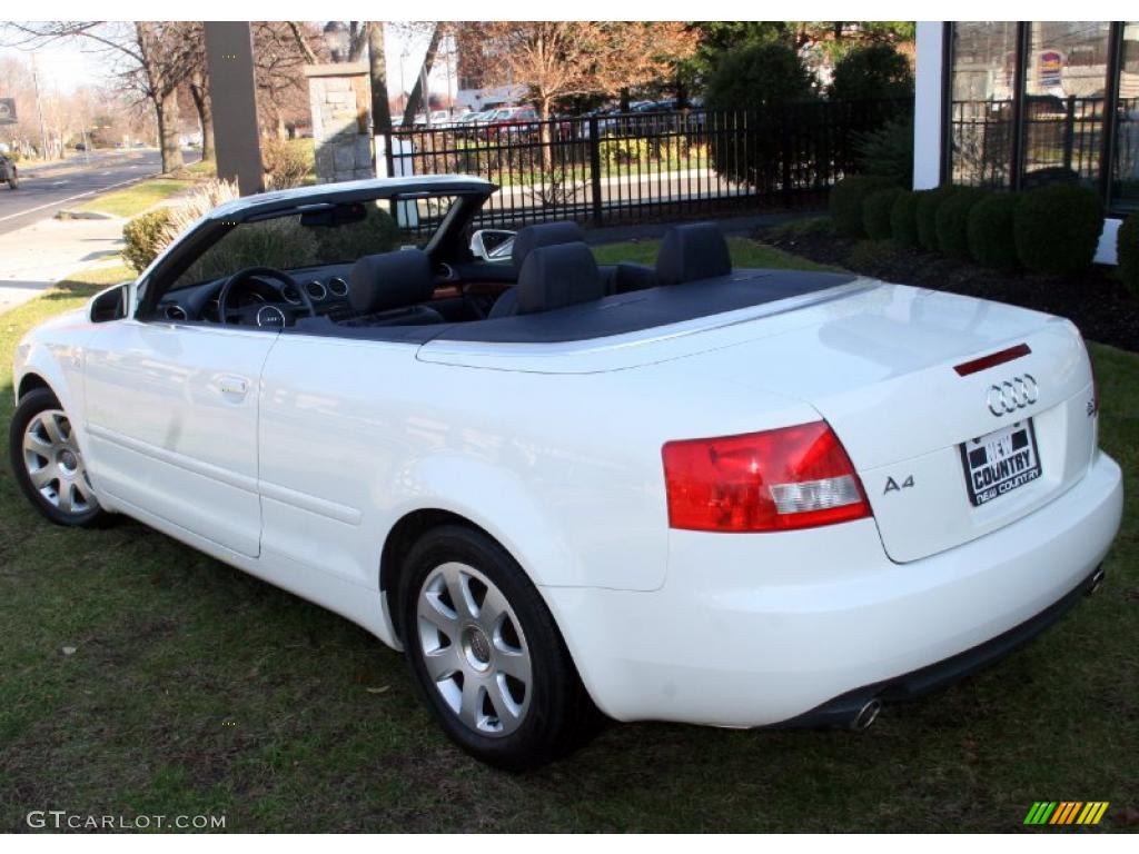 2005 A4 3.0 quattro Cabriolet - Arctic White / Ebony photo #8