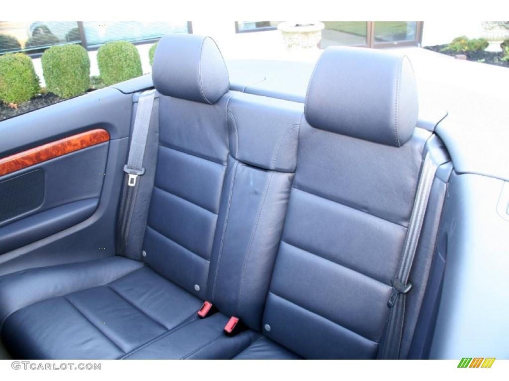 Ebony Interior 2005 Audi A4 3.0 quattro Cabriolet Photo #41198287