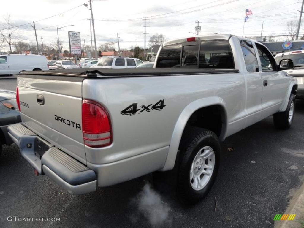 Bright Silver Metallic 2003 Dodge Dakota Sport Club Cab 4x4 Exterior Photo #41199234
