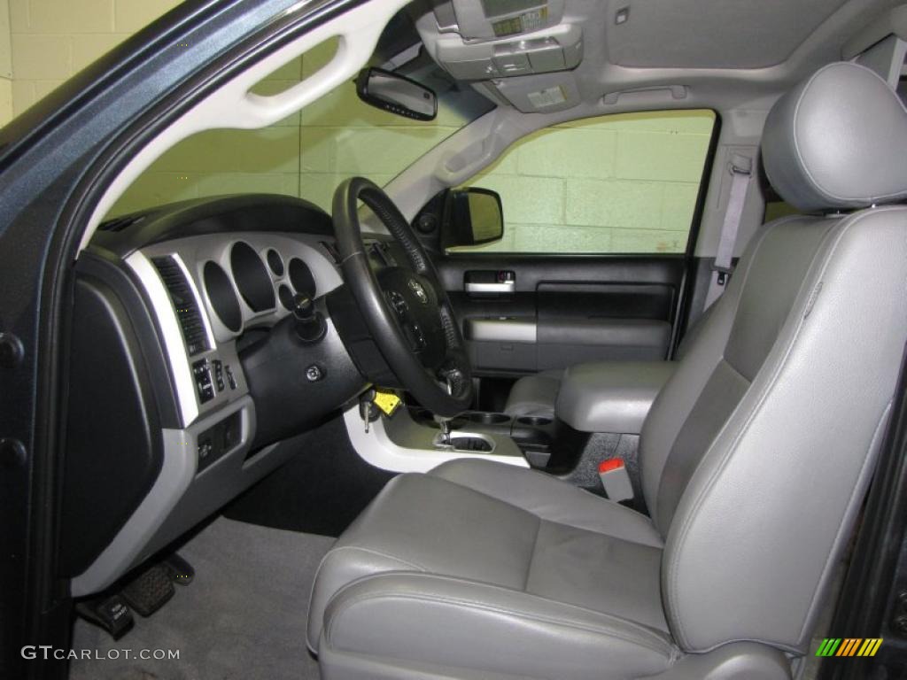 Graphite Gray Interior 2008 Toyota Tundra Limited CrewMax 4x4 Photo #41200498