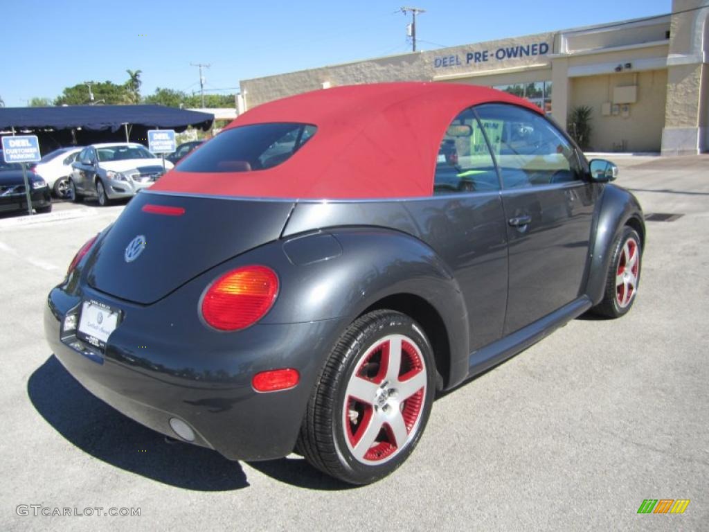 2005 New Beetle Dark Flint Edition Convertible - Dark Flint Metallic / Bordeaux Red photo #5