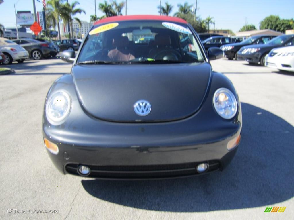 2005 New Beetle Dark Flint Edition Convertible - Dark Flint Metallic / Bordeaux Red photo #8