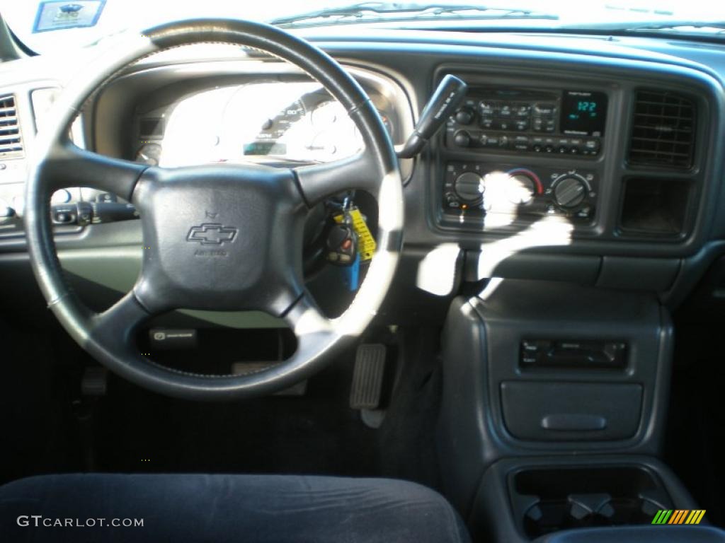 2001 Silverado 2500HD LS Crew Cab 4x4 - Forest Green Metallic / Graphite photo #8