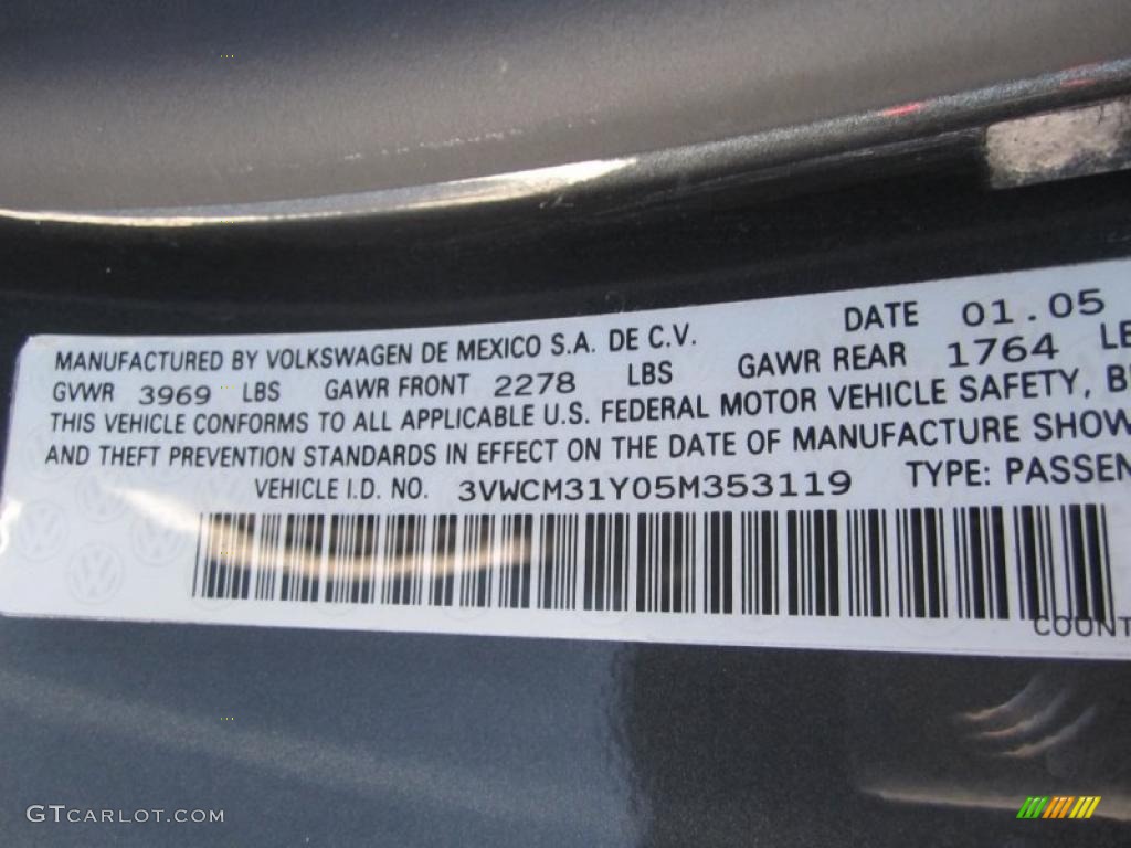 2005 New Beetle Dark Flint Edition Convertible - Dark Flint Metallic / Bordeaux Red photo #14