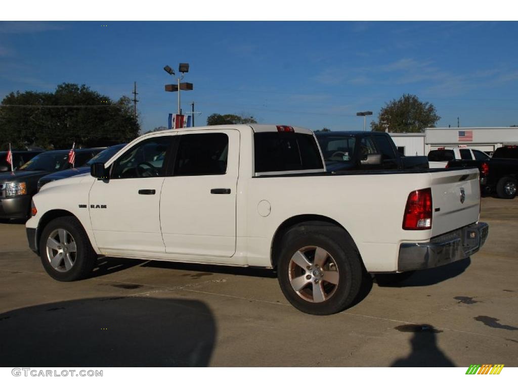 2009 Ram 1500 SLT Crew Cab - Stone White / Dark Slate/Medium Graystone photo #3