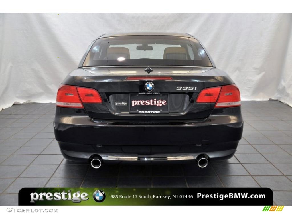 2008 3 Series 335i Convertible - Jet Black / Saddle Brown/Black photo #3