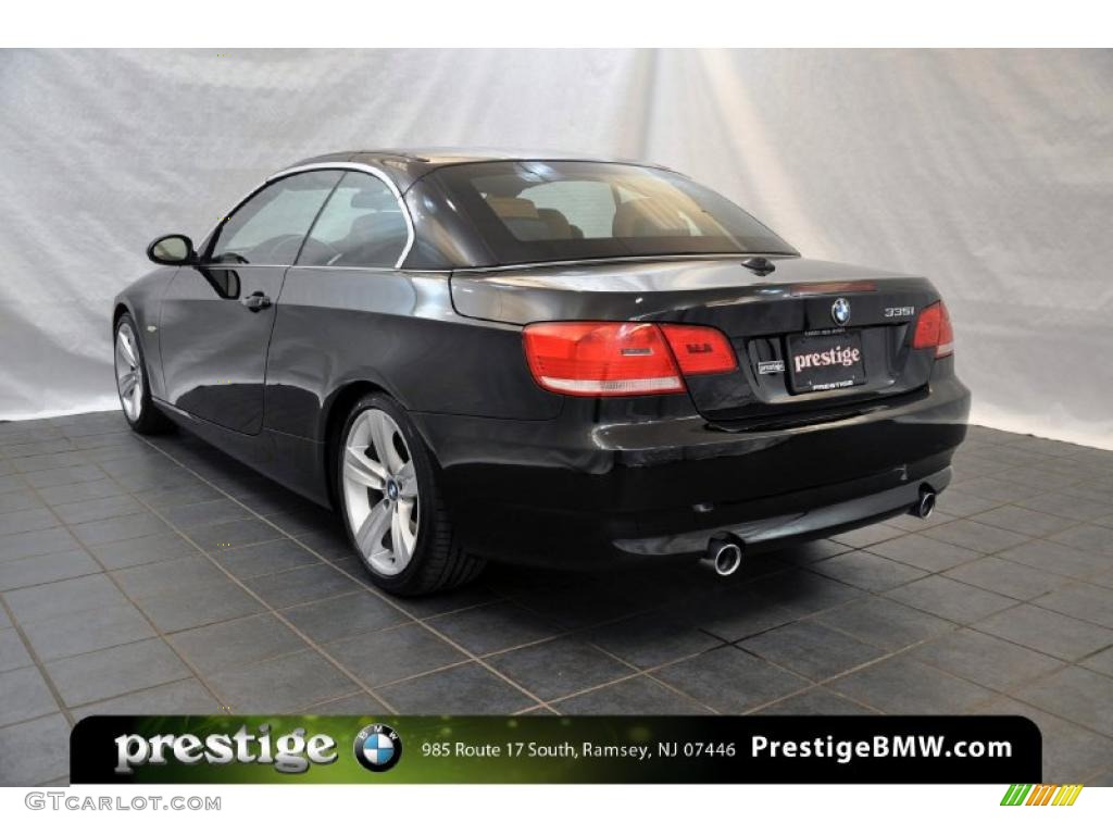 2008 3 Series 335i Convertible - Jet Black / Saddle Brown/Black photo #4