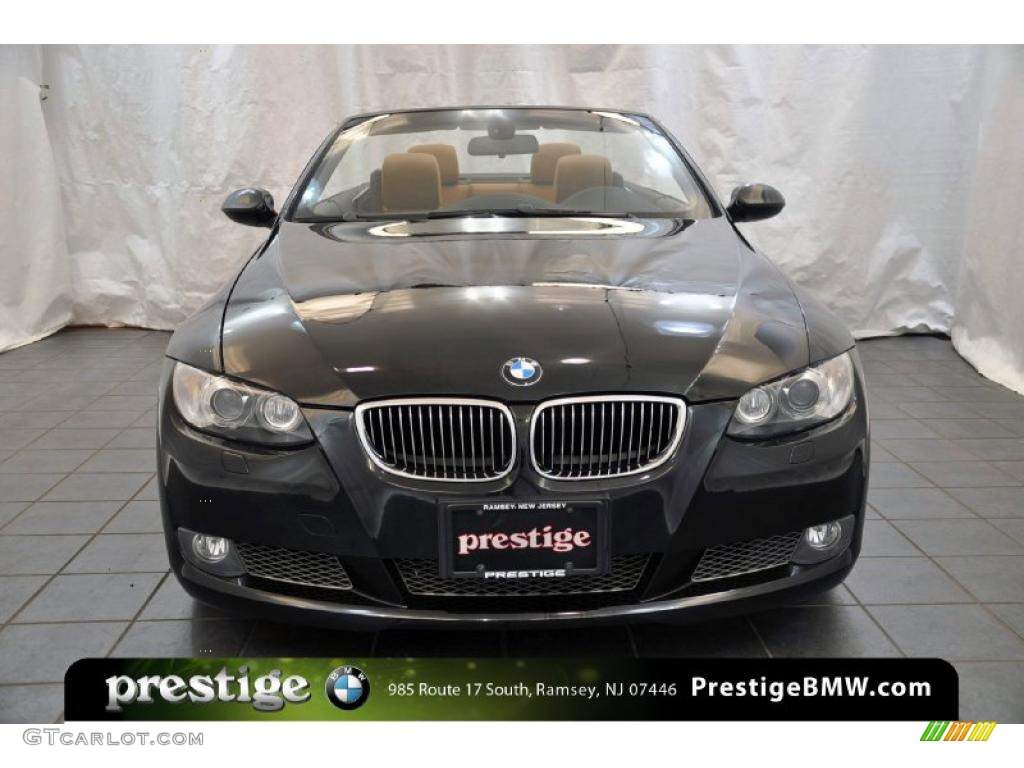 2008 3 Series 335i Convertible - Jet Black / Saddle Brown/Black photo #7