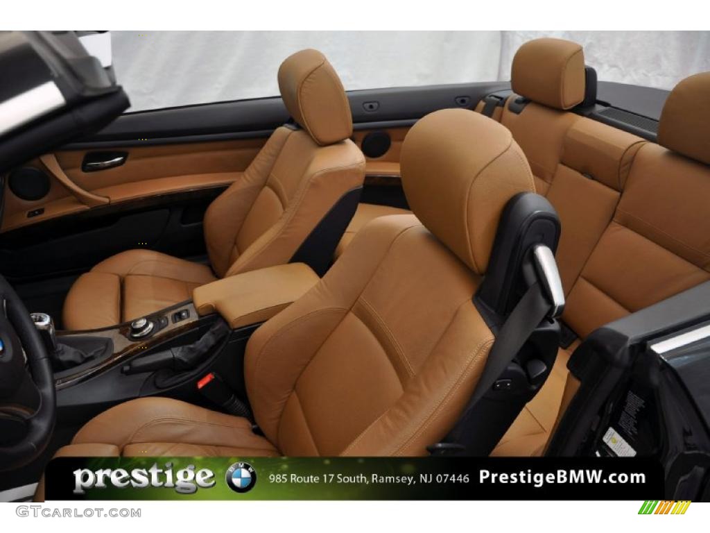 2008 3 Series 335i Convertible - Jet Black / Saddle Brown/Black photo #11