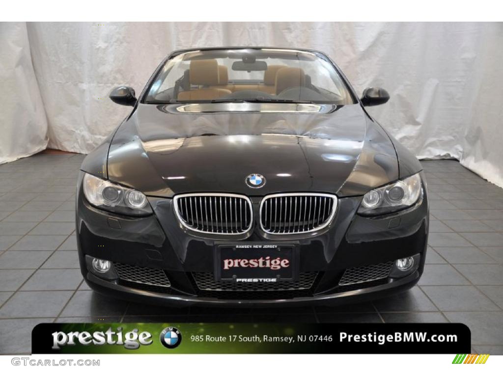 2008 3 Series 335i Convertible - Jet Black / Saddle Brown/Black photo #7