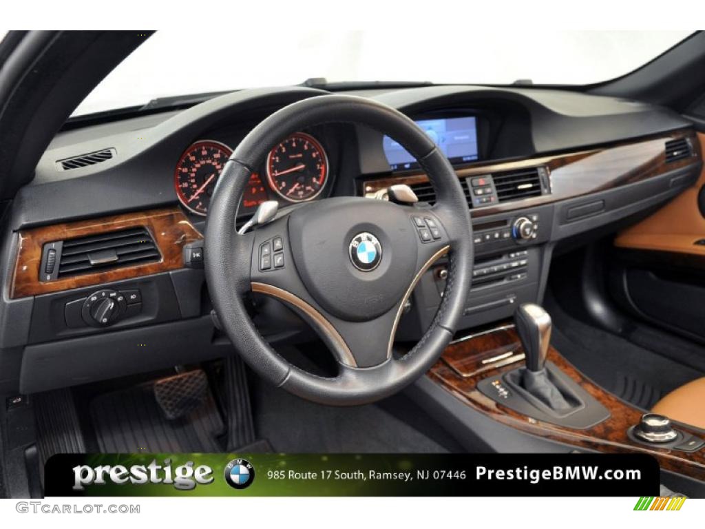 2008 3 Series 335i Convertible - Jet Black / Saddle Brown/Black photo #14