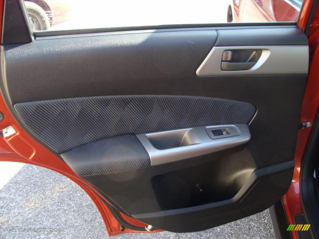 2010 Subaru Forester 2.5 X Black Door Panel Photo #41203986