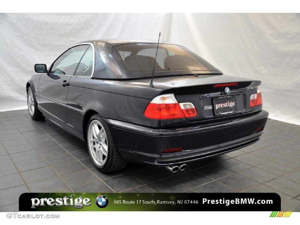 2001 3 Series 330i Convertible - Orient Blue Metallic / Grey photo #4