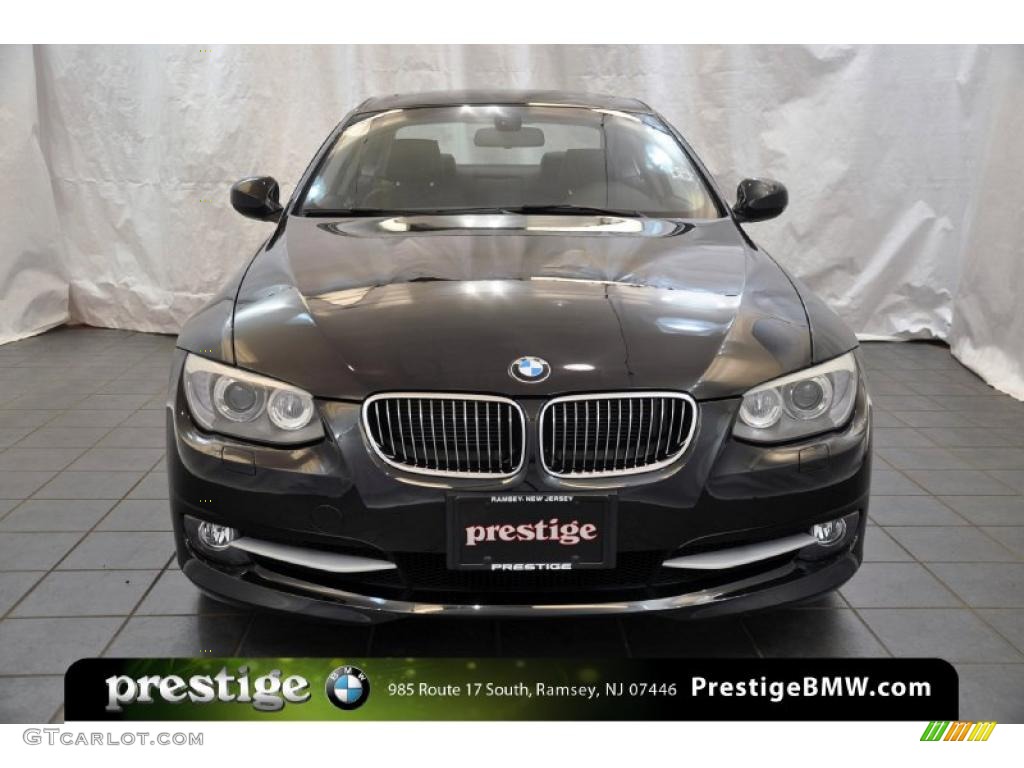 2011 3 Series 328i xDrive Coupe - Black Sapphire Metallic / Black photo #7