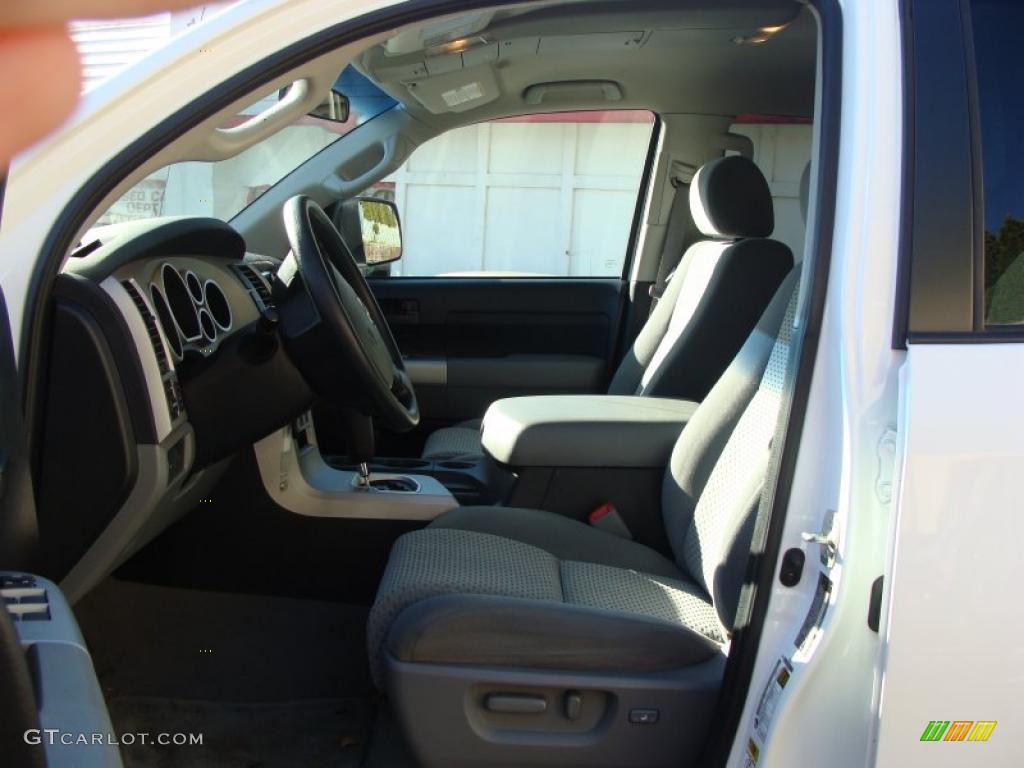 2007 Tundra SR5 TRD Double Cab 4x4 - Super White / Graphite Gray photo #13