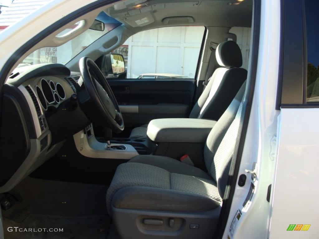 2007 Tundra SR5 TRD Double Cab 4x4 - Super White / Graphite Gray photo #14