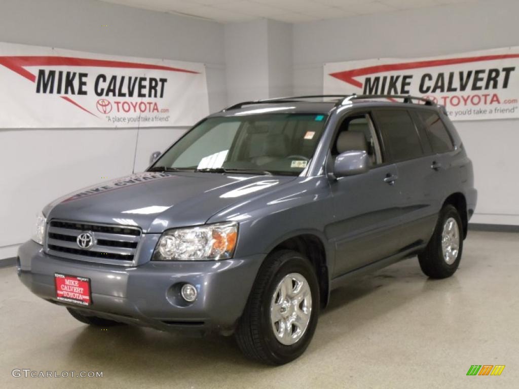 2007 Highlander  - Bluestone Metallic / Ash Gray photo #1