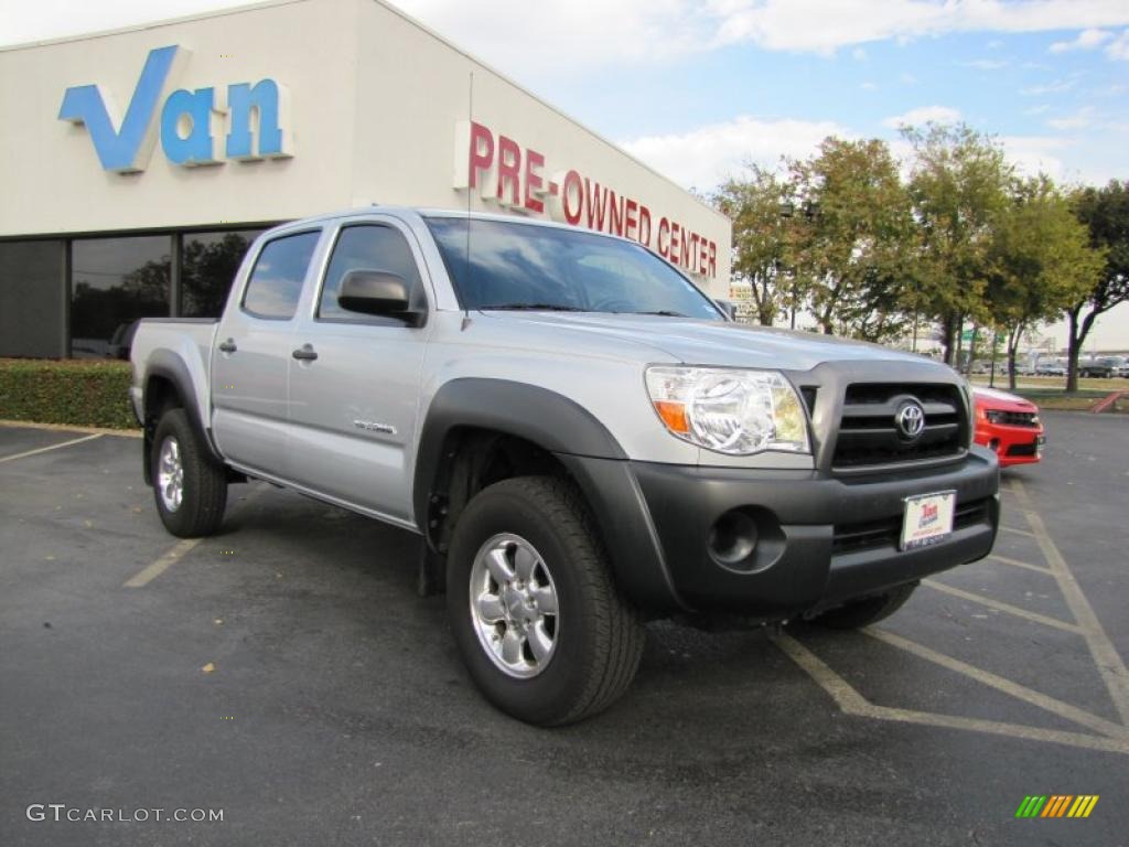 2007 Tacoma V6 PreRunner Double Cab - Silver Streak Mica / Graphite Gray photo #1