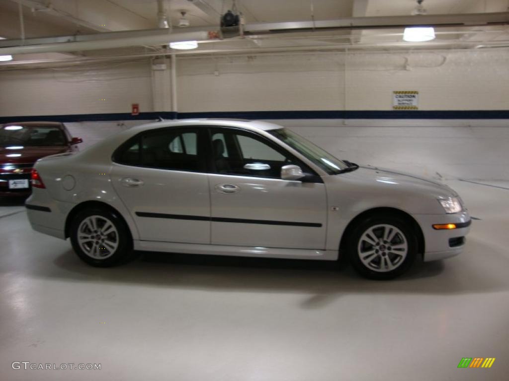 Silver Metallic 2007 Saab 9-3 2.0T Sport Sedan Exterior Photo #41208715