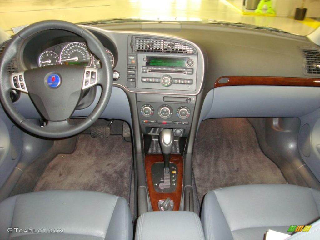 2007 Saab 9-3 2.0T Sport Sedan Gray Dashboard Photo #41208991