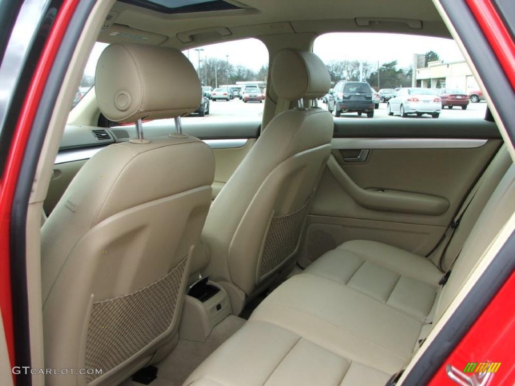 2008 A4 2.0T quattro S-Line Sedan - Brilliant Red / Beige photo #12