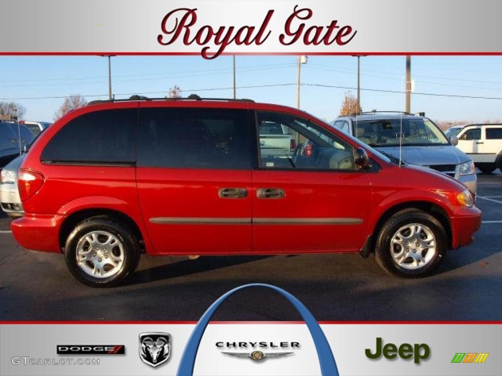 Inferno Red Tinted Pearl Dodge Caravan