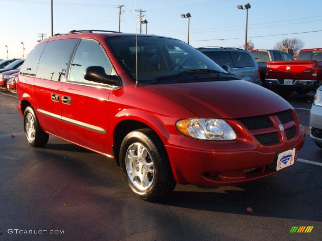 Inferno Red Tinted Pearl 2003 Dodge Caravan SE Exterior Photo #41211611