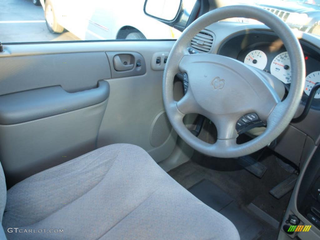 2003 Dodge Caravan SE Taupe Steering Wheel Photo #41211759