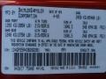 PEL: Inferno Red Tinted Pearl 2003 Dodge Caravan SE Color Code