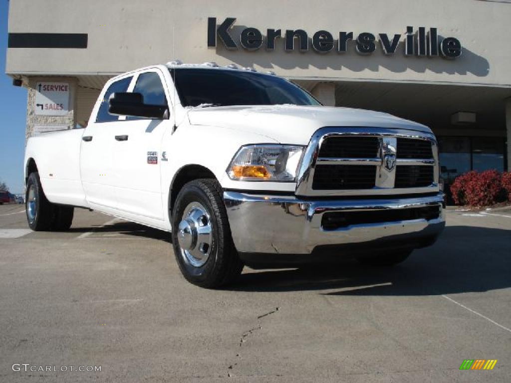 Bright White 2011 Dodge Ram 3500 HD ST Crew Cab Dually Exterior Photo #41211963