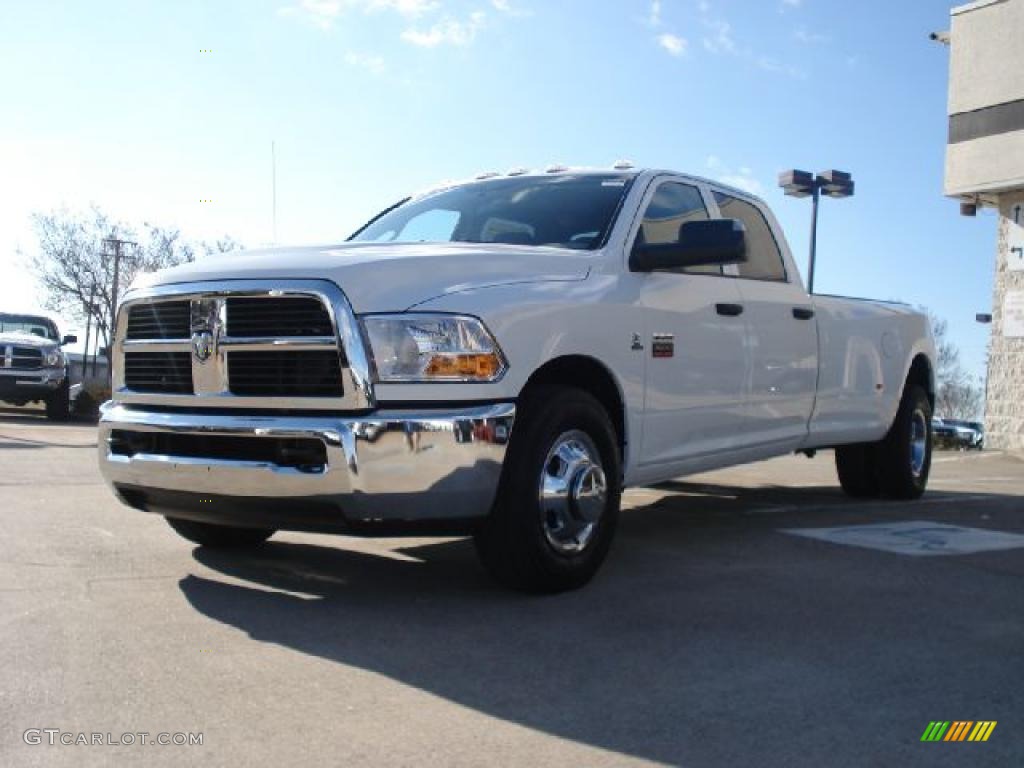 Bright White 2011 Dodge Ram 3500 HD ST Crew Cab Dually Exterior Photo #41212056