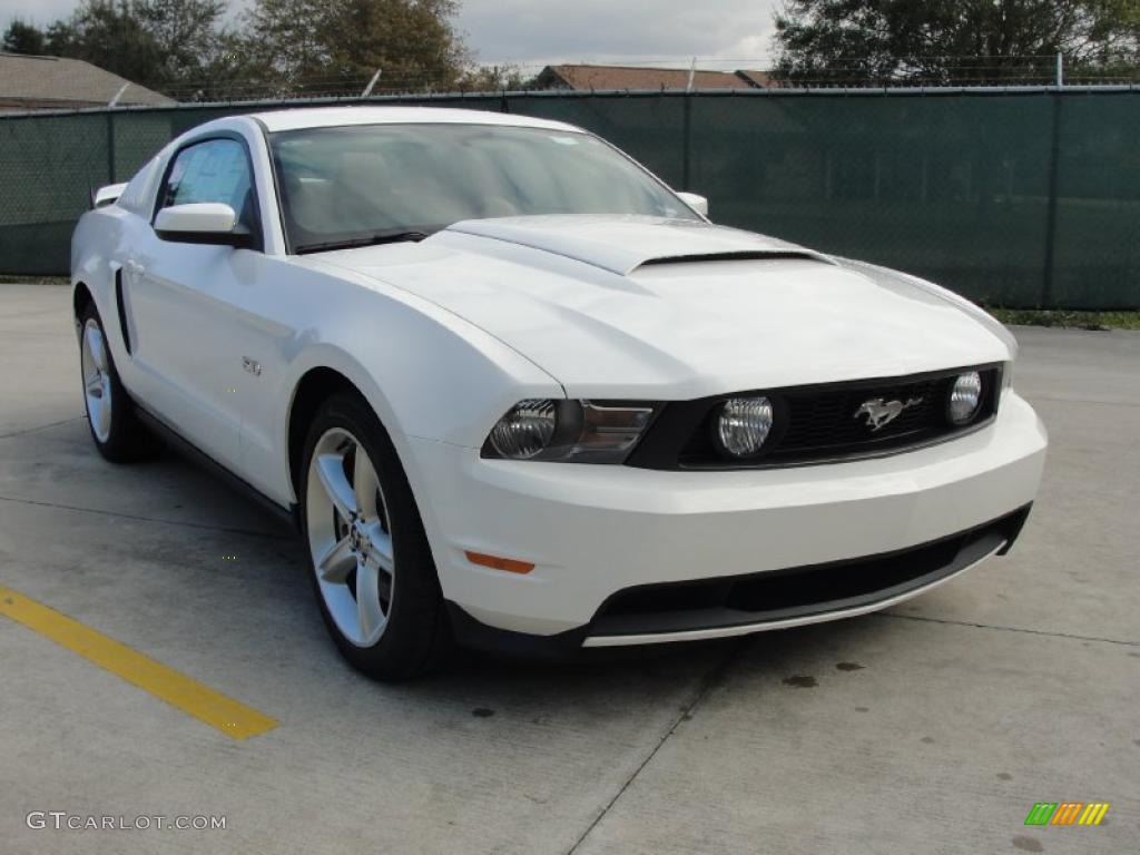 2011 Mustang GT Premium Coupe - Performance White / Saddle photo #1