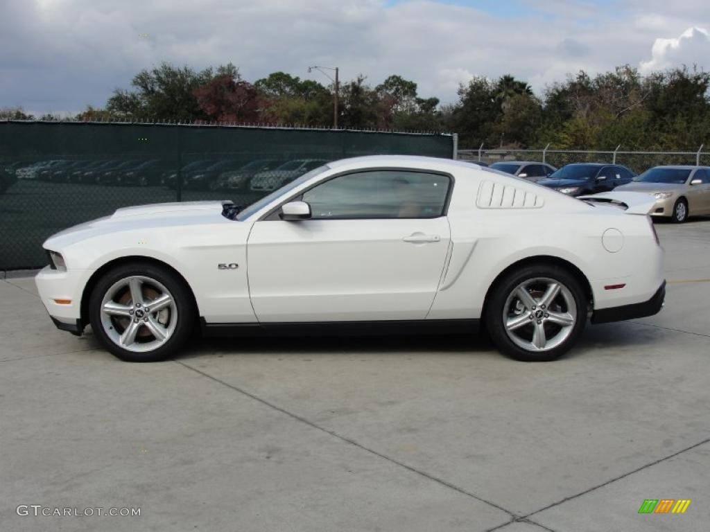 2011 Mustang GT Premium Coupe - Performance White / Saddle photo #6