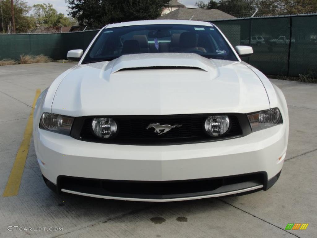 2011 Mustang GT Premium Coupe - Performance White / Saddle photo #8