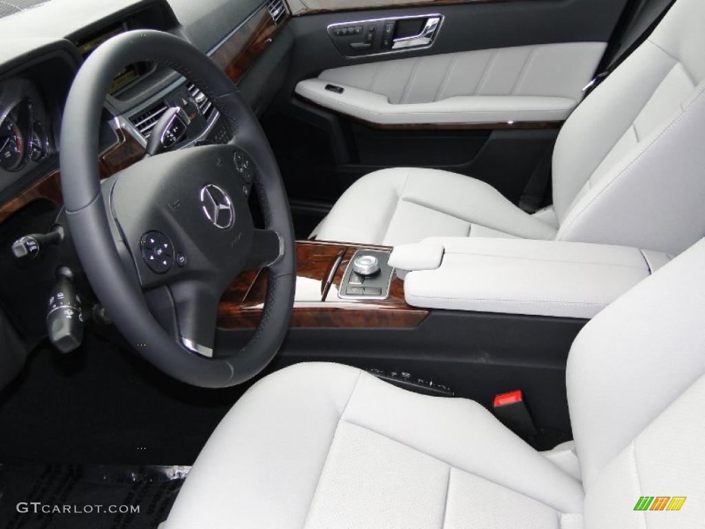 Ash/Black Interior 2011 Mercedes-Benz E 350 Sedan Photo #41213443