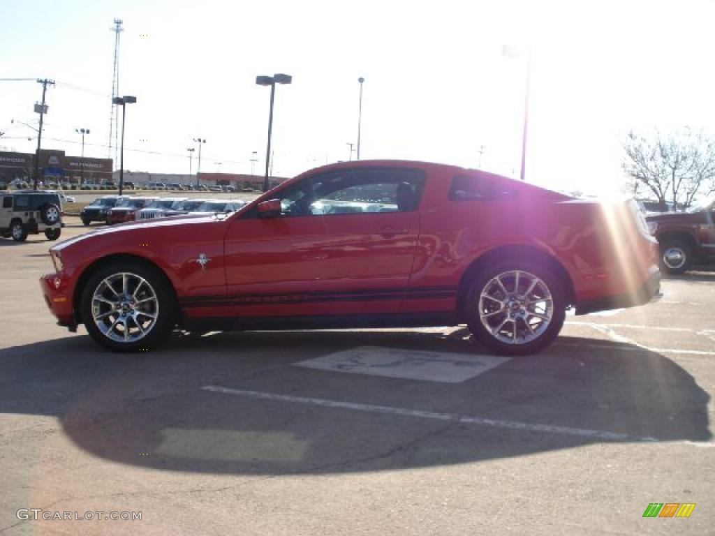 2010 Mustang V6 Premium Coupe - Torch Red / Charcoal Black photo #6