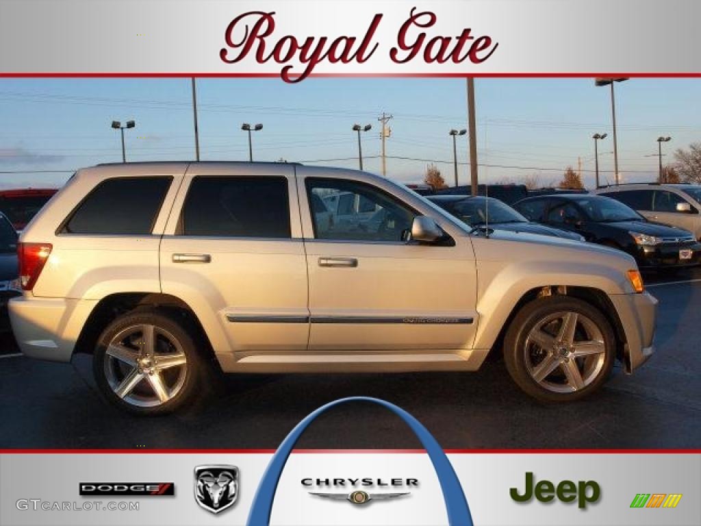 2008 Grand Cherokee SRT8 4x4 - Bright Silver Metallic / Dark Slate Gray photo #1