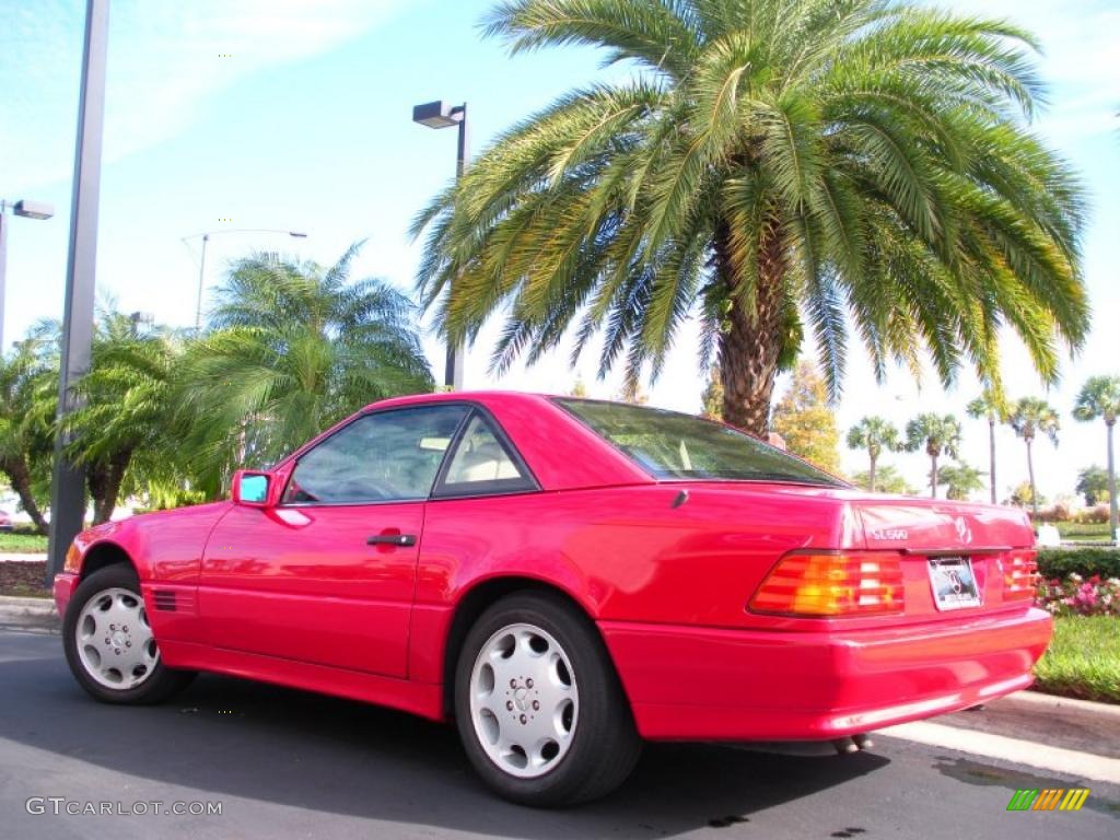 Imperial Red 1994 Mercedes-Benz SL 320 Roadster Exterior Photo #41216255