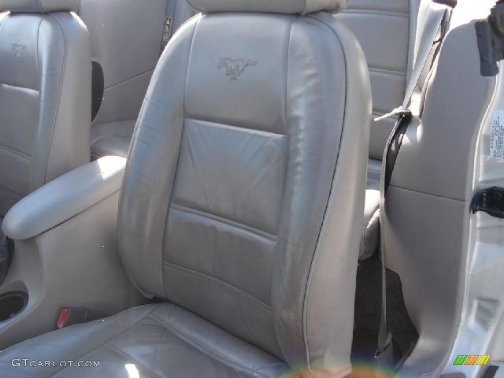 Medium Graphite Interior 2002 Ford Mustang V6 Convertible Photo #41216435
