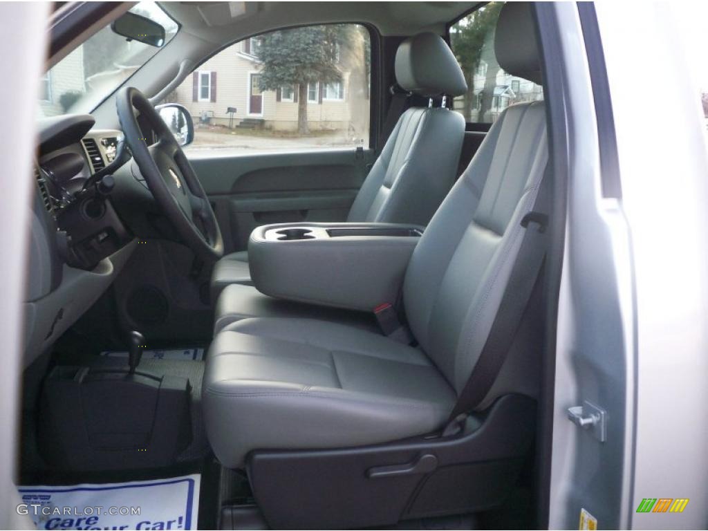Dark Titanium Interior 2011 Chevrolet Silverado 2500HD Regular Cab 4x4 Photo #41218447