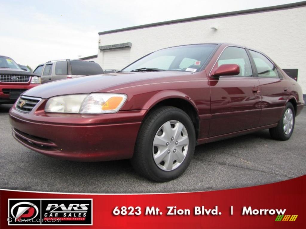 2001 Camry CE - Vintage Red Pearl / Oak photo #1