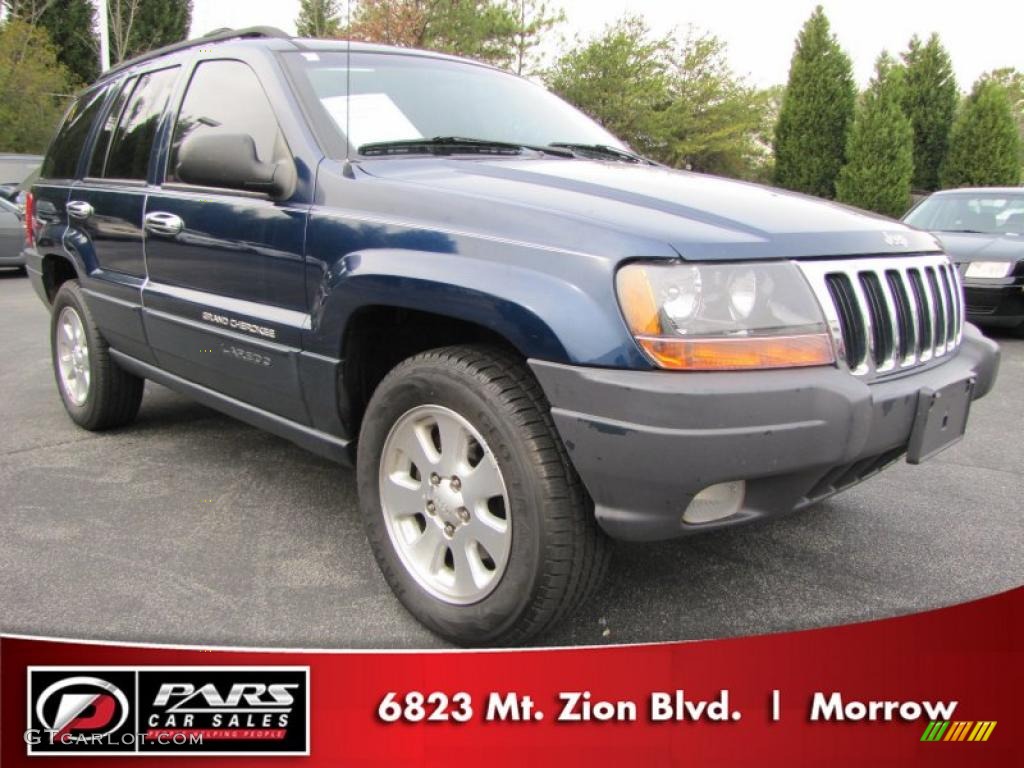 2001 Grand Cherokee Laredo - Patriot Blue Pearl / Taupe photo #4