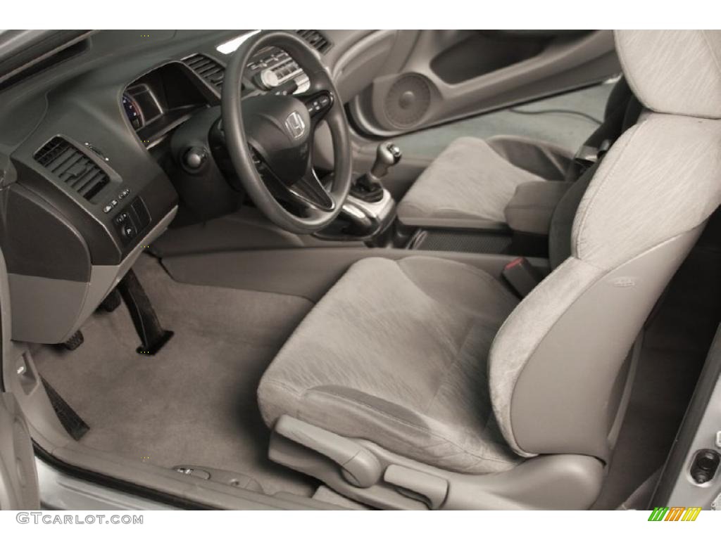 Gray Interior 2006 Honda Civic LX Coupe Photo #41219359